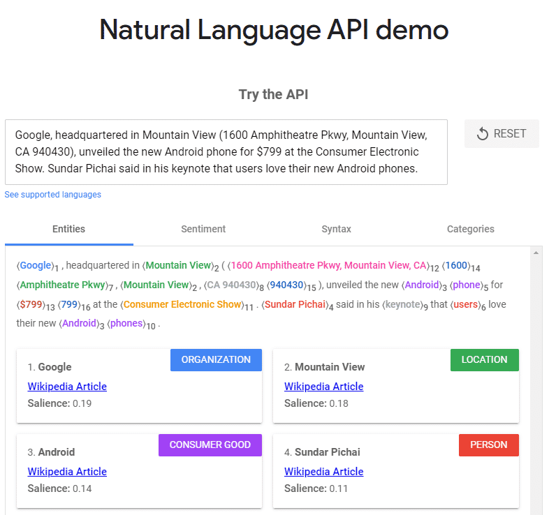 natural language processor