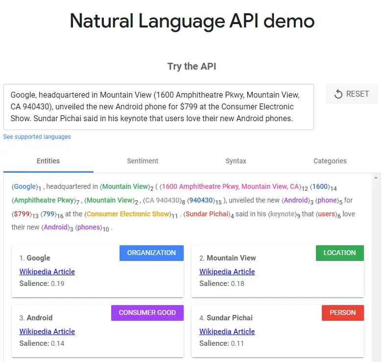 natural language processor
