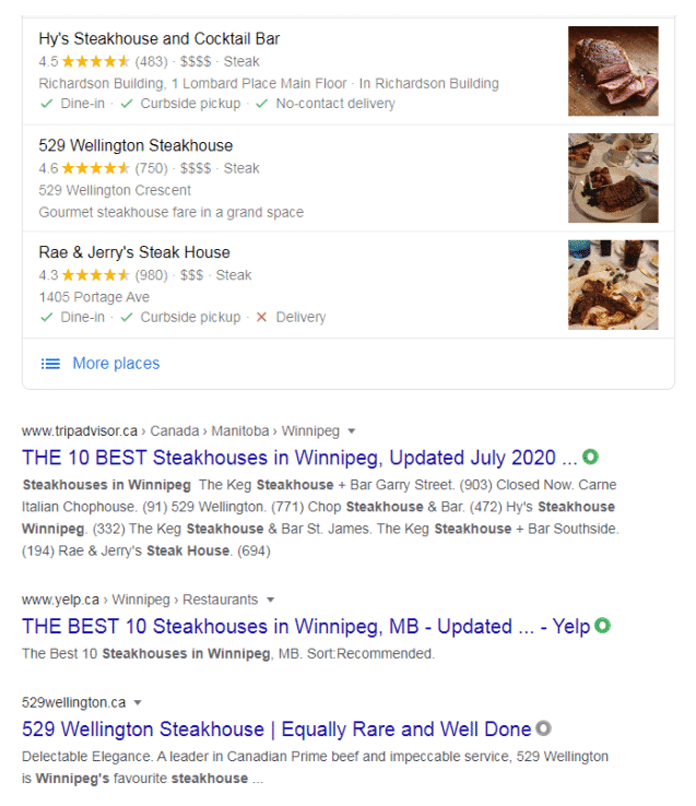 serp results