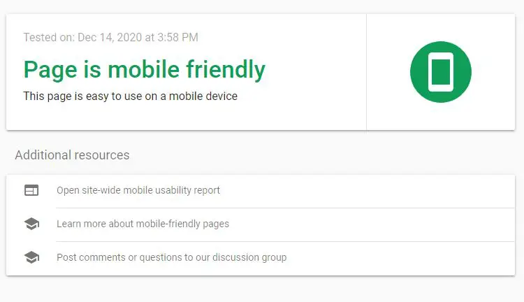 mobile friendly