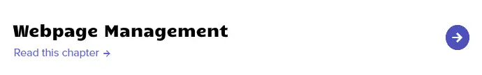 webpage management
