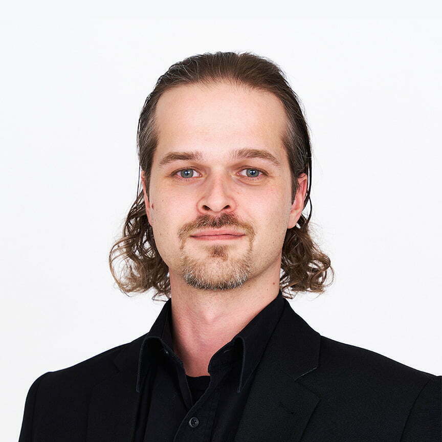 headshot of Ian Ediger, Developer at First Rank Search Engine Marketing