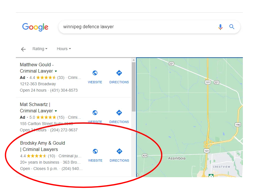 lawyer serps