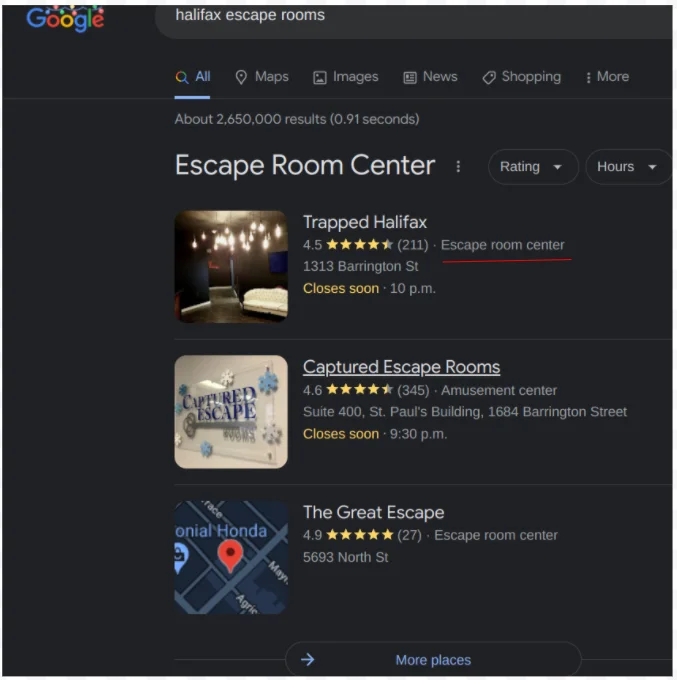 Business category
