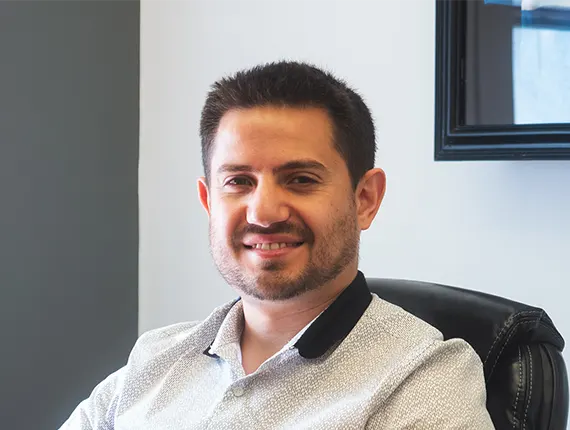 Jacob Kettner sitting in office