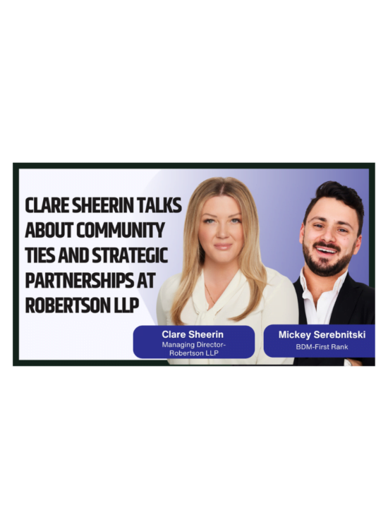 Interview with Clare | Managing Director at Robertson LLP