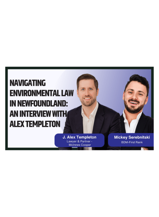 Interview with J. Alex Templeton | Lawyer & Partner at McInnes Cooper