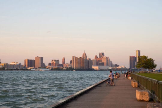 Windsor, Ontario skyline representing content marketing strategies for Windsor businesses focused on local growth